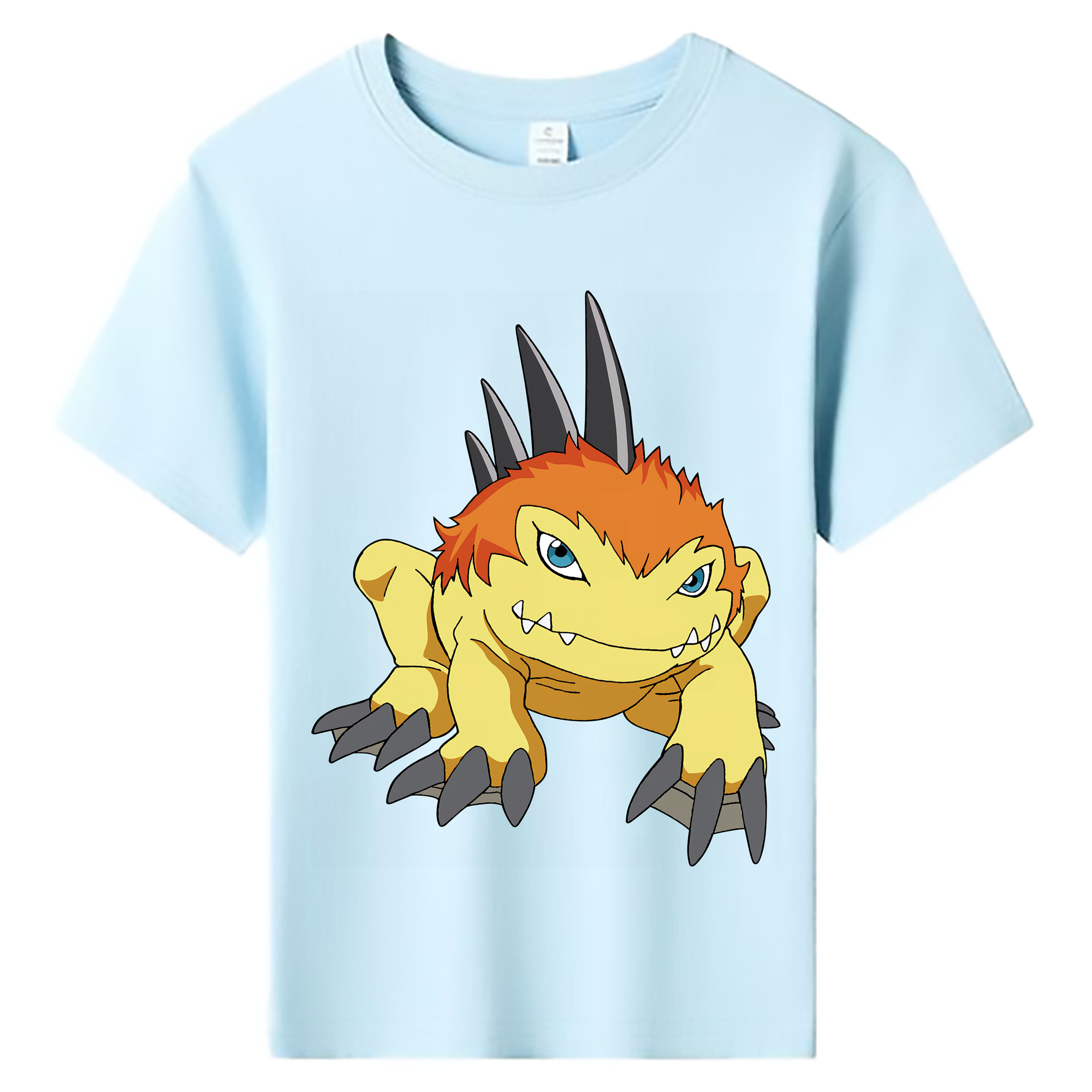 （画像用） Digimon デジタルモンスター/デジモン 綿100％キッズTシャツ（フロントプリント）